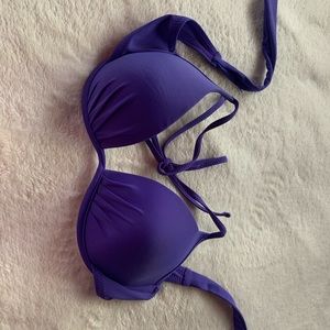 Purple underwire bikini top
